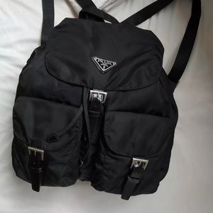Authentic Vintage black Prada backpack!